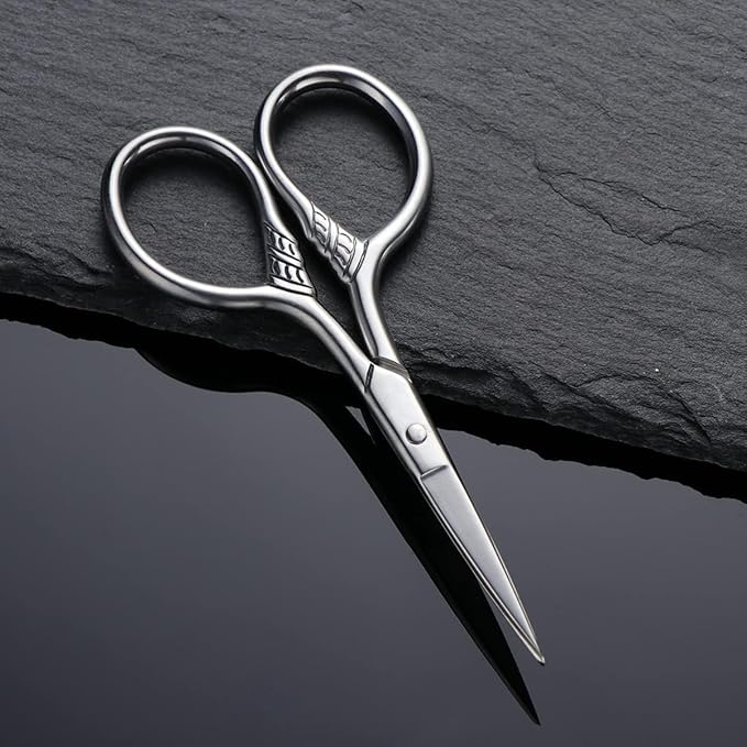 Beard Mustache Scissors Stainless Steel Mustache Trimming Shear Men Beard Scissors For Facial Body
