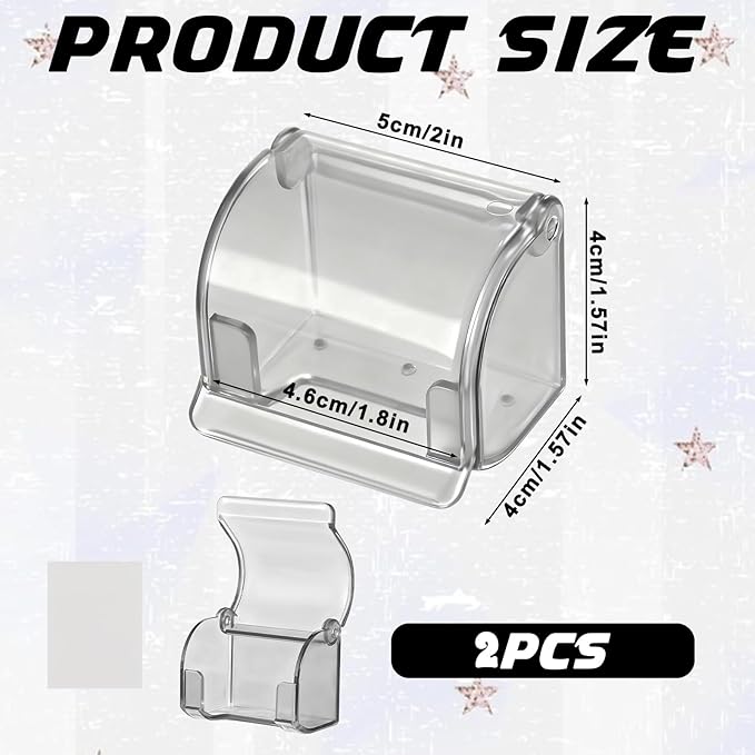 2 Pcs Shower Razor Holder, Razor Holder for Shower Wall with Cover Self Adhesive Waterproof Shaver Holders for Bathroom Grey