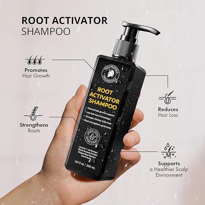 Hair Growth Shampoo and Conditioner Set: Sulfate Free Hair Growth Root Activator Thickening Shampoo for Hair Loss and Thinning Hair - Hair Loss RegrowthTreatments for Women Men