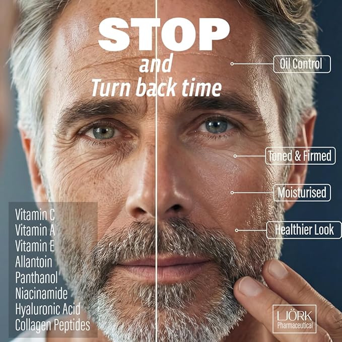 Men’s Anti-Aging Cream for Face and Neck | Male Anti Wrinkles Cream for Face, Neck and Hand.