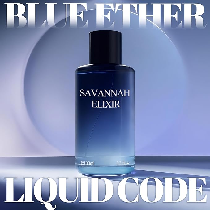 Savannah Elixil & Savannah Men's Cologne Eau de Parfum Gift Set - 3.4 Fl Oz Each | Citrus Spicy & Woody Ambergris Fragrance | Luxury Perfume for Day & Night