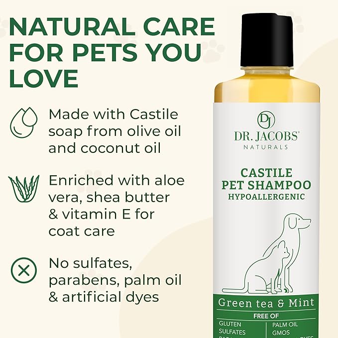 Dr. Jacobs Naturals Pure Castile Soap Liquid Body Wash, Lavender - Plant Based Soap Infused with Vitamin E and Aloe Vera to Moisturize Dry and Sensitive Skin - Made in the USA - 32 oz, Pack of 3