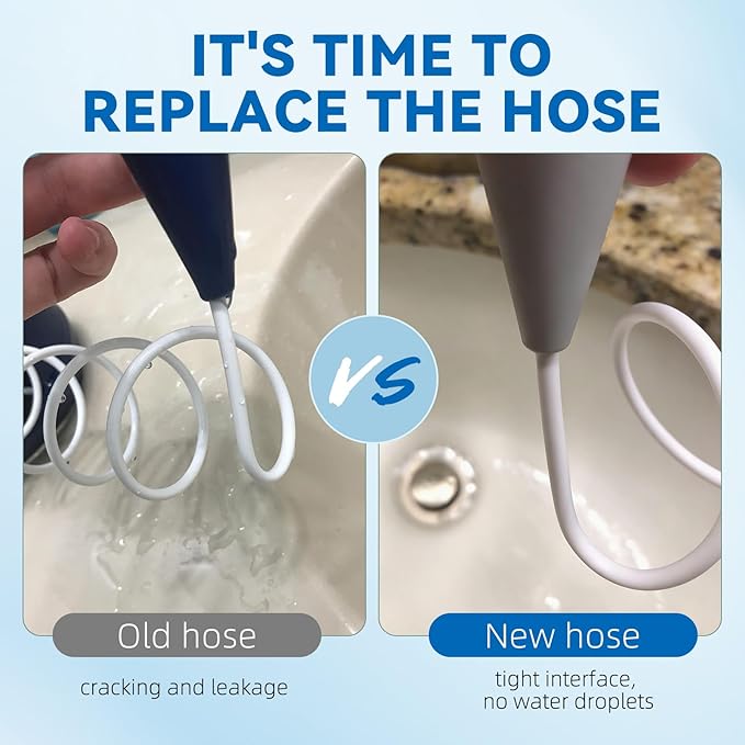 Replacement Water Flosser Hose for Wp-100 Wp-660 44.3 Inch Dental Irrigator Hose Tube Compatible Water Flosser Accessories for Precise Oral Cleaning and Easy Installation
