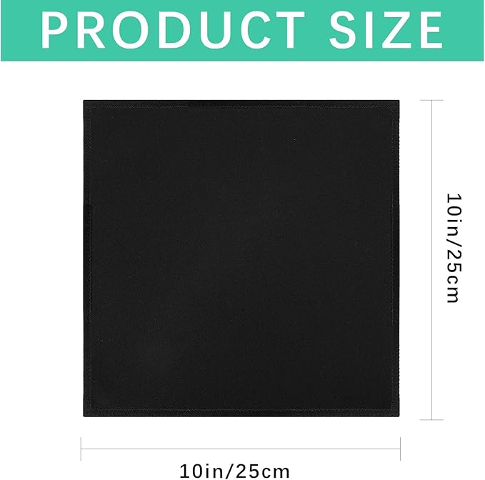 20PCS Gym sweat towels Quick-Dry Microfiber Sweat Rags for Face, Hands, & Body - Men & Women - A soft black handkerchief suitable for use in Basketball, Football, Sports and Work (10" x 10")