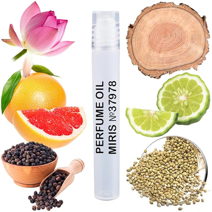 MIRIS No. 37978, Inspired by In Blue, Long-Lasting Perfume Oil for Men Roll-On, Rollerball 0.34 Fl Oz / 10 ml