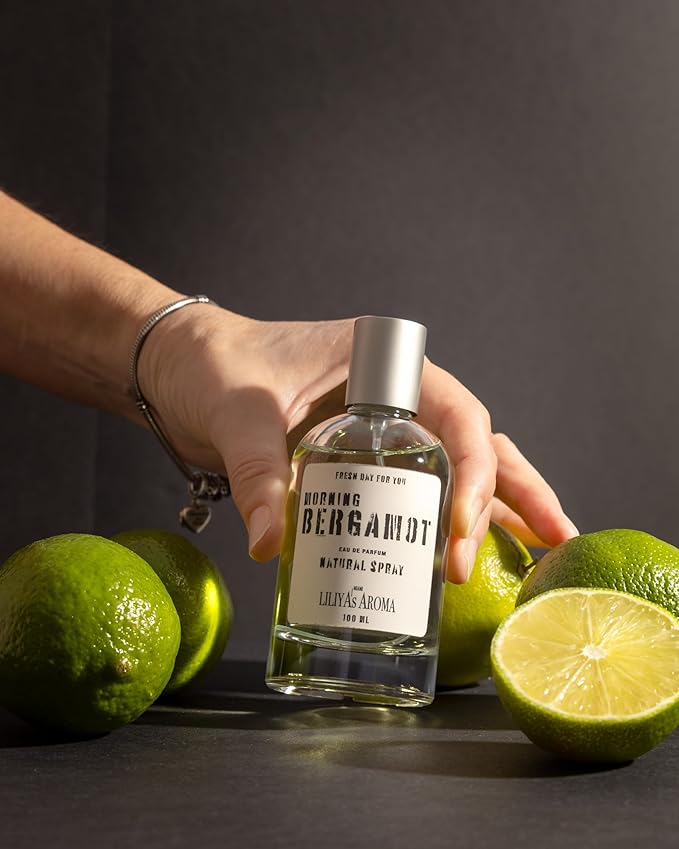 Morning Bergamot Eau De Parfum – Fresh Citrus & Woody Unisex Perfume | Bergamot, Grapefruit, Cedarwood & Amber | Long-Lasting Natural Spray | Luxury Fragrance for Men & Women | 3.4 Fl Oz