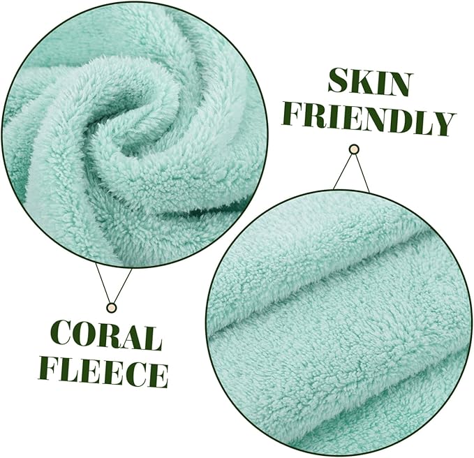 6pcs Face Washing Towels Soft Coral Reusable Makeup Removal Cloths Facial Wipes for Women Men for Deep Pore Cleansing Exfoliating