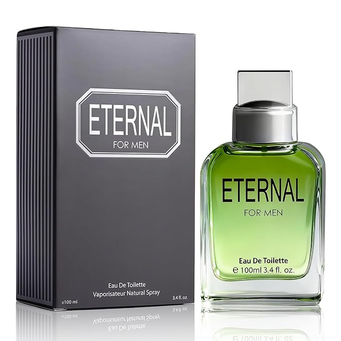 Eternal for Men Eau de Toilette 3.4 floz Premium Men's Cologne Spray Long-Lasting Citrus & Floral Fragrance Gift Fresh Daytime Scent Woody Base Notes Collection