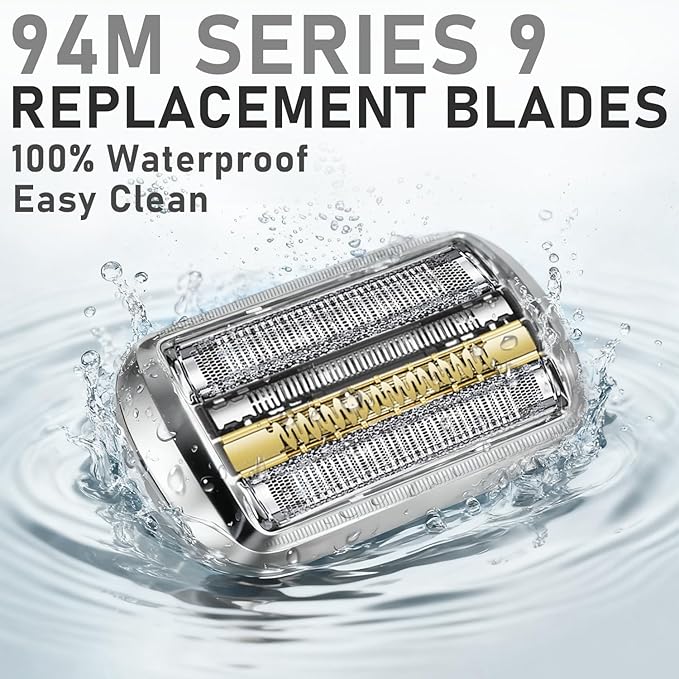 94M Series 9 Electric Shaver Replacement Head Compatible with Braun S9, for All Series 9 & Series 9 Pro Electric Razors 9290cc, 9291cc, 9370cc, 9293s, 9385cc, 9390cc, 9330s, 9296cc, 9260s