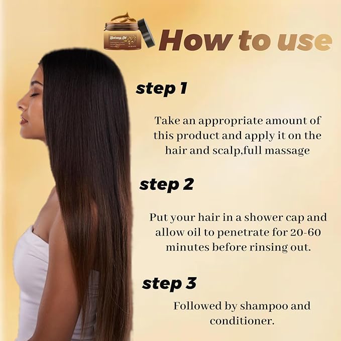 Botana Oil Hair Growth, Raw Batana Paste,Hair Mask from Honduras, Nourishes Damaged Hair, Prevents Hair Loss (2pcs)