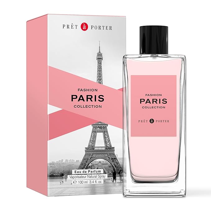 Pret à Porter City Collection Paris Eau de Parfum for Women 3.4 fl oz (Pack of 1), Notes of Rose, Musk, and Amber, Long Lasting, Everyday Fragrance