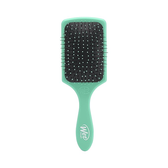Wet Brush Paddle Detangler Hair Brush, Amazon Exclusive Aqua, Ultra-Soft IntelliFlex Bristles with AquaVent Design, Great For Treatment & Mask Application, Women, Men, Wet, Dry and Damaged Hair