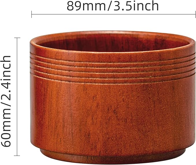 Shaving Brush Set Synthetic Hair Shaving Brush with Solid Wood Handle and Wooden Shaving Soap Bowl for Men Easy to Lather Fits Wet Shaving 30mm Knots