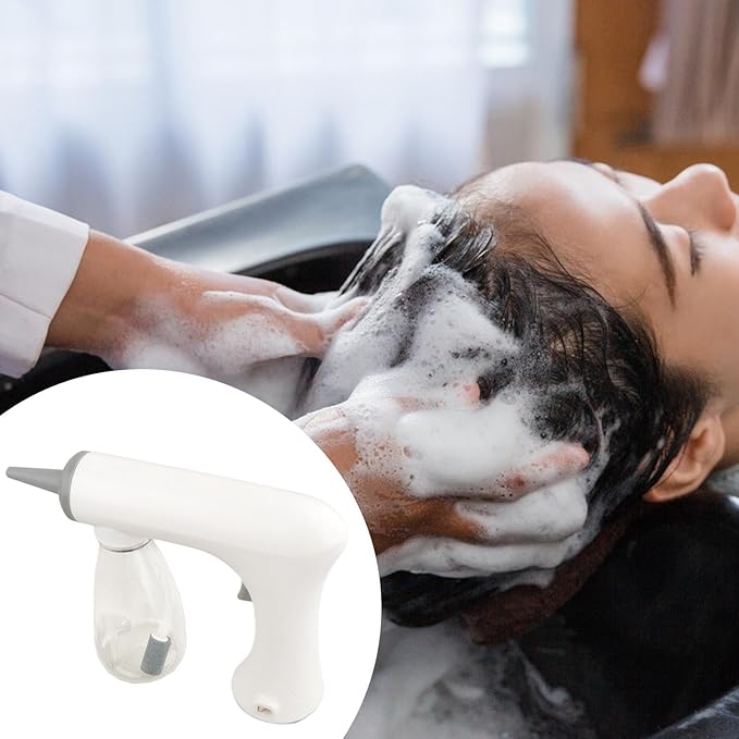 Foam Machine Professional Hot Lather Machine Cold and Hot Perm Convenient Reusable Lather Maker Charging for Salon Household, white