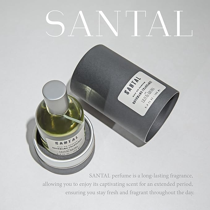 Liliya’s Aroma SANTAL Eau de Parfum, Fragrance for Women and Men, VEGAN 3.4 Fl Oz