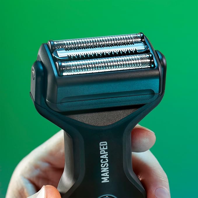 MANSCAPED® The Chairman™ Plus Replacement SkinSafe® Foil Blade - Stainless Steel Three-Blade Foil Trimmer for Men's Electric Face Shaver, Magnetic Blade Head Attachment (1-Pack)