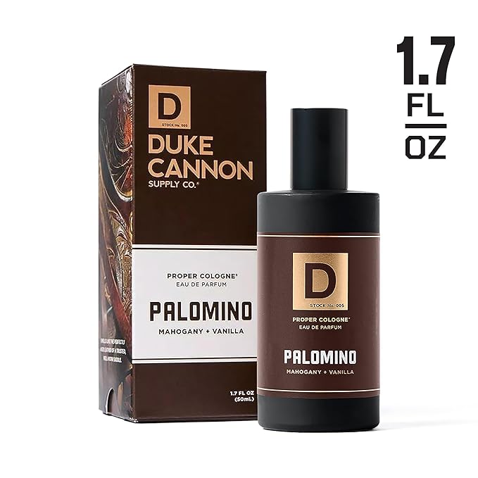 Duke Cannon Supply Co. Proper Cologne for Men 2-Pack – Palomino & Seawolf – Bourbon & Oak Barrel and Driftwood & Coastal Air, Eau de Parfum Spray, Long-Lasting Masculine Fragrance, 1.7 Fl Oz.