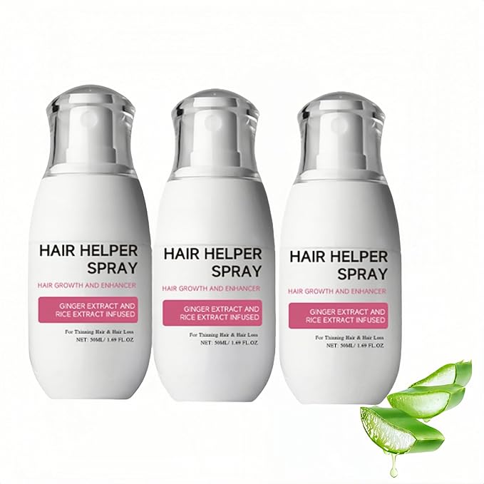 Hair Helper Spray, Hair Regrowth Spray 2.0 for Women Men, Stronger Hair Growth Booster for Thinning Hair & Hair Loss, Hair Growth Products for All Hair Types (1 pcs) (3 Pcs)