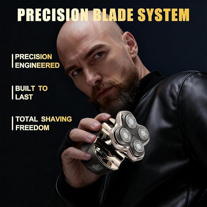 Razor Replacement Blades - for Forte PRO 4 Head Compatible with Skull Shaver Pitbull Pro - for Pitbull Silver Gold PRO SX5 & Palm MX5 & Butterfly Kiss Pro - Bald Men Electric Shavers Accessories