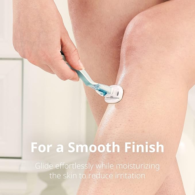 DORCO eve Pack of 5 Razors for Extra Smooth Shaving (No Razor Handle, 8 Piece Razor Blade Refills), Razors for Shaving with Aloe Vera Moisture Bar, Interchangeable Cartridge for Sensitive Skin