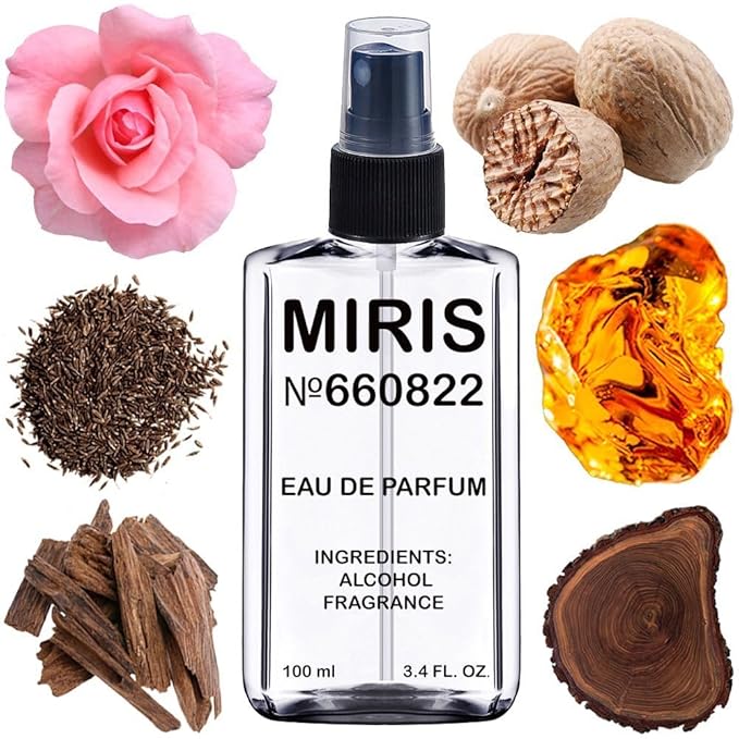 MIRIS No. 660822, Inspired by Amber & Spices, Long-Lasting Unisex Eau de Parfum for Women & Men, Spray 3.4 Fl Oz / 100 ml