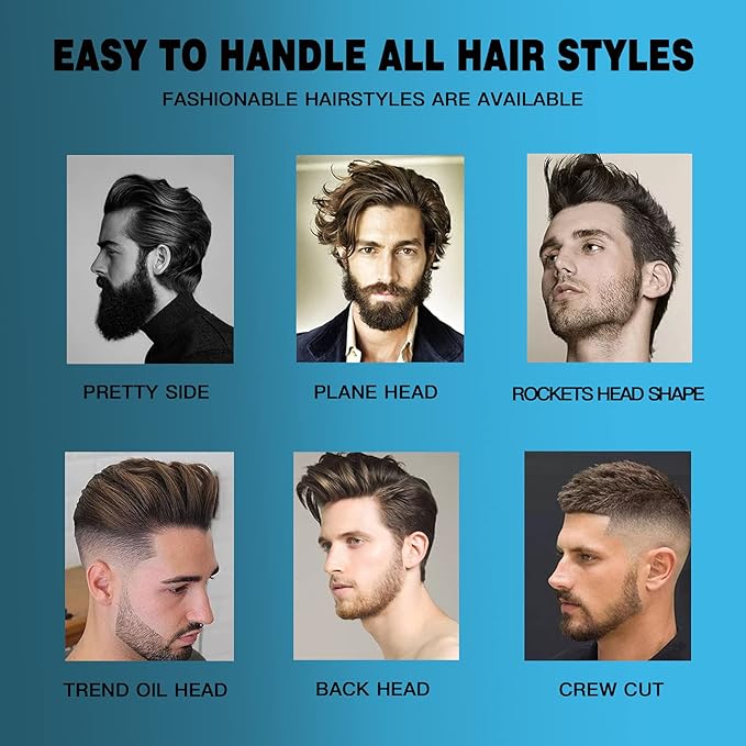 Hair Styling Clay, Matte Finish Hair Paste for Men, Water Based Matte Texture, Clay Pomade Ideal for All Men's Hair Types 100g (3.5oz)