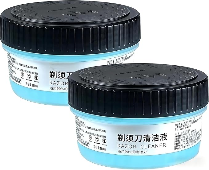 160ML Lemon-Scented Shaver Cleaner, Compatible With Philips CC13/51 S7886, S7887, S7888, S8050, S8692, S8696, S8697, S9502, S9507(2PCS)