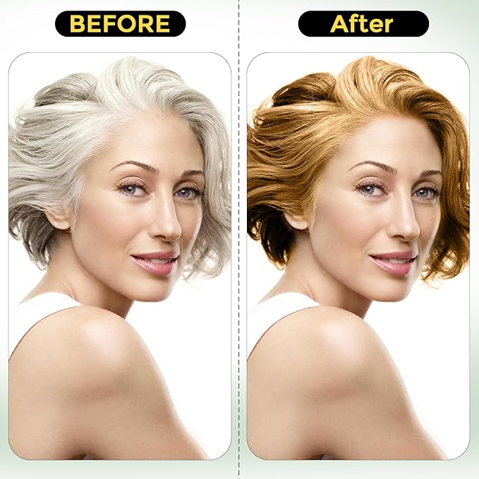Hair Dye Shampoo 3 in 1 for Gray Hair, Herbal Ingredients Natural Shampoo Hair Dye for Women Men (Chestnut Brown)