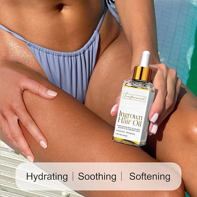 LA.PERSONAL Ingrown Hair Treatment, Razor Bump Treatment for Men and Women, Razor Bump and Burn Remover Ingrown Hair Oil for Bikini Area, Legs and Underarm Area After Shave 40 ML/1.4 FL OZ