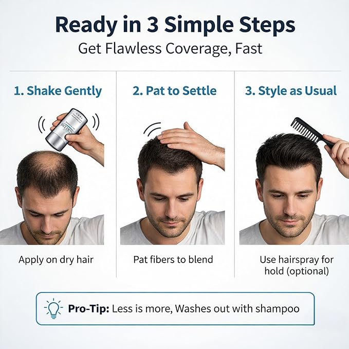 Instantly Ageless® Hair in Seconds™ Hair Building Fibers – Hair Thickening Fibers for Thinning Hair & Hair Loss for Fuller-Look - 0.83 oz (23g) - Black
