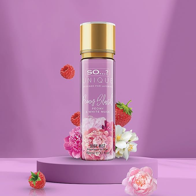 Unique Body Mist - Peony Blush by So…? for Women - 5.1 oz Body Mist - Pack of 2