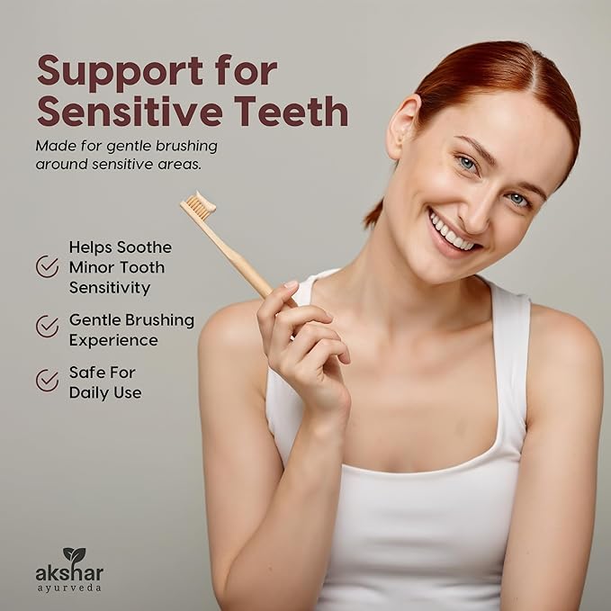 AKSHAR Ayurveda Herbal Ayurvedic Natural Toothpaste – Fluoride Free Toothpaste for Kids & Adults – Fennel Seed & Clove Flavor – Cruelty Free, Vegan, Vegetarian, Anti-Plaque Tooth Paste (5.29 oz)