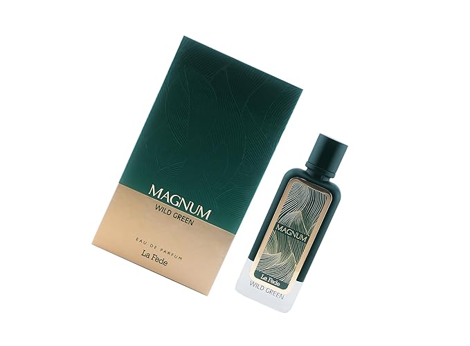 La Fede Magnum Wild Green Arabian Perfume for Men 100ML (3.4 OZ),Eau De Parfum Spray, Long Lasting Perfume, Enjoy the Luxurious & Sophisticated Fragrance With Fruity Scent for All Occasions
