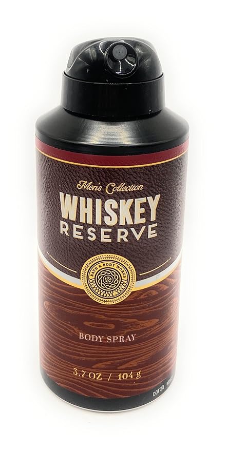 Bath and Body Works Whiskey Reserve Men's Body Spray 3.7 Fluid Ounce Body Spray (2023 Limited Edition)