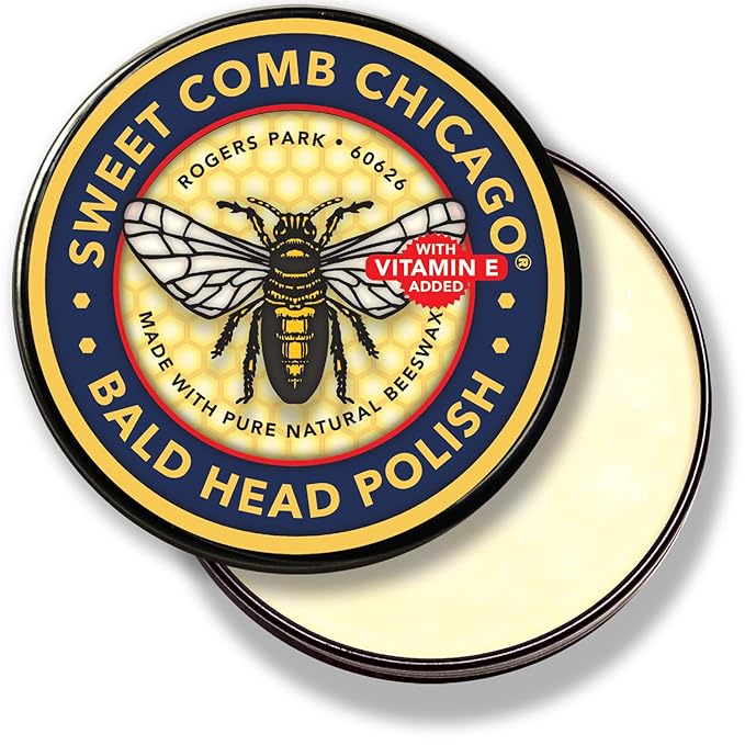 Bald Head Polish: Mens Aftershave Polish for Men, Waterproof Moisturizer for Bald Heads, Great for Father's Day, Christmas, Holiday, (2.0 oz) Travel Size