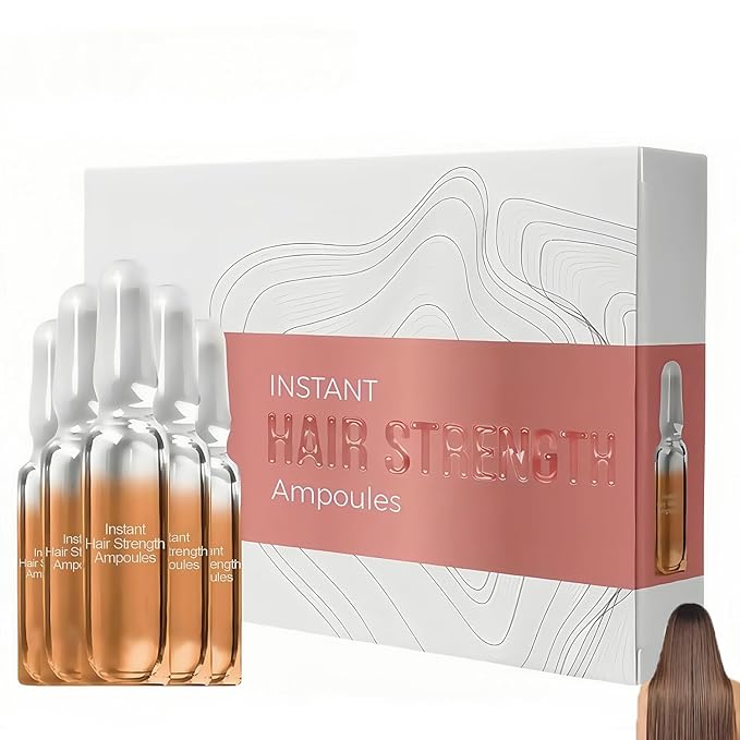Hair Ampoule Treatment, Hair Lotion for Damage and Dry Hair, Hair Stimulant Intensive Lotion, Instant Hair Strength Ampoule (1 Set)