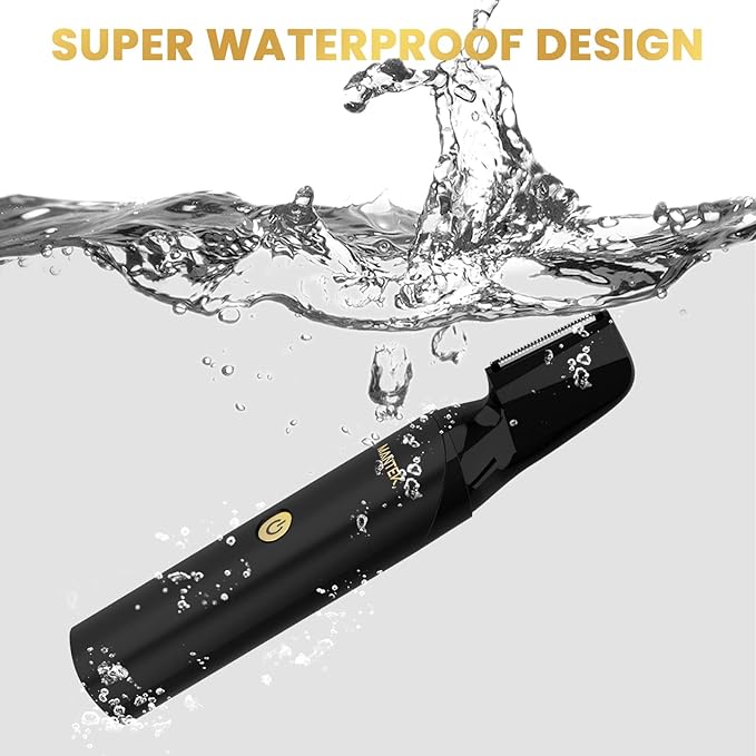 Body Trimmer for Men, Includes 2 Quick Change Trimmer Heads Electric Body Groomer Shavers