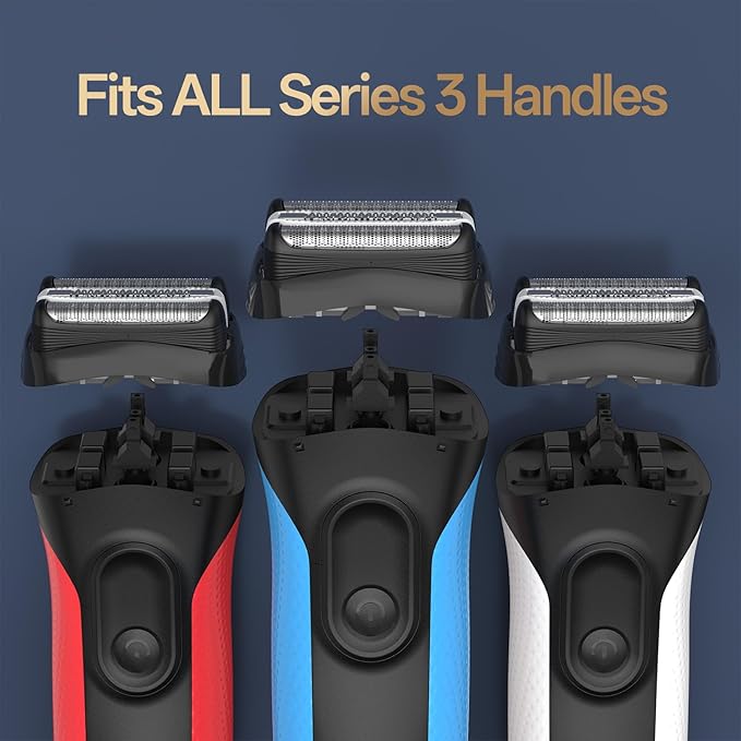 2-Pack 32B 21B Shaver Replacement Head for S3 Foil & Cutter Razor, Accessories for Braun Series 3 S3 3040s 3010s 310s 3000s 3050cc 3080s 390cc