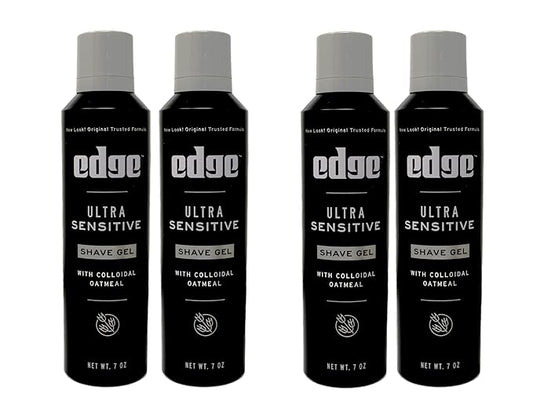 Edge Shave Gel Ultra Sensitive, Fragrance Free 7 oz ( Pack of 4)
