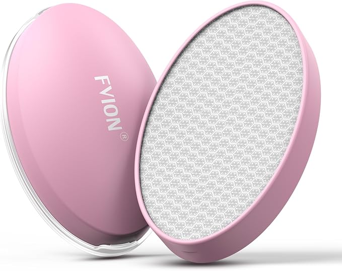 FVION Painless Crystal Hair Remover, Fine Grit Nano Hair Eraser, Glass Body Hair Shaver for Smooth Skin, Effortless Hair Removal Tool (Pink)