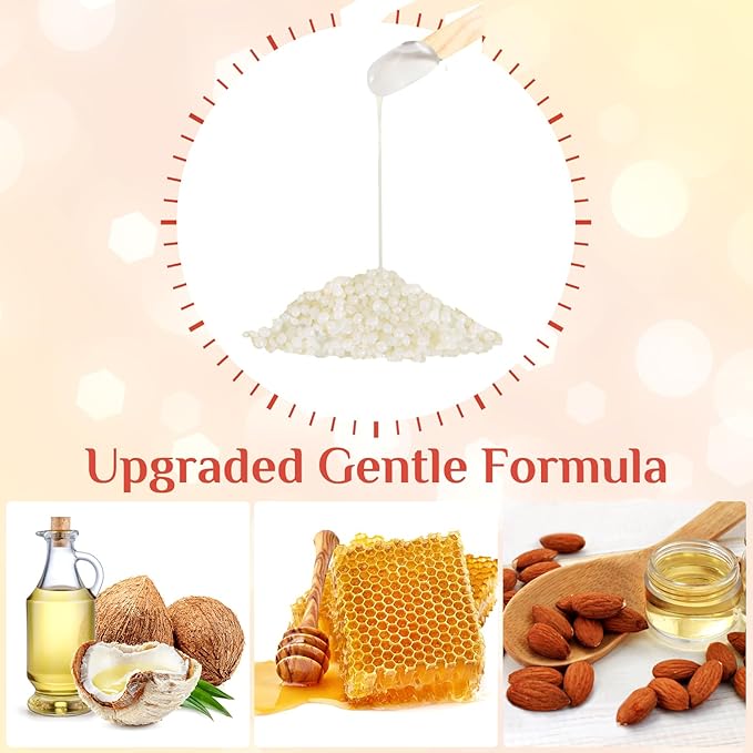 1.1 lb Refill Wax Beads for Hair Removal, Brazilian Hard Wax for Bikini, Face, Eyebrow, Back, Chest, Legs, Armpit, Coarse Hair At Home Waxing Beads for Women Men (Coconut)