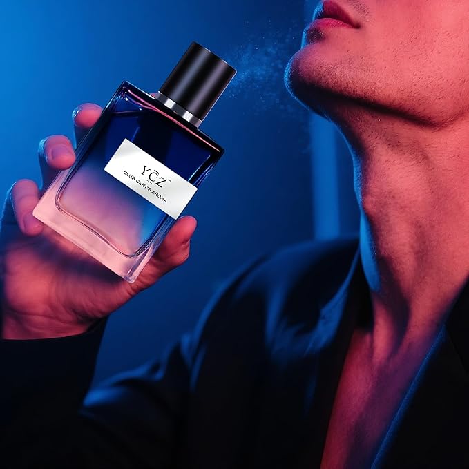 Ycz Cologne for Men Set, 1.7oz(50ml) Bottled Pioneers and Midnight Men Perfume, Spicy Wood Citrus Lemon Lasting Fragrance, Elegant Sleek Bottle Design for Christmas Gifts Ideal