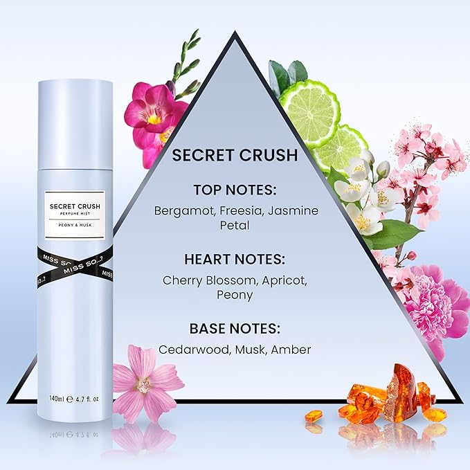 Secret Crush Perfume Mist by So…? for Women - 4.7 oz Mist - Pack of 2