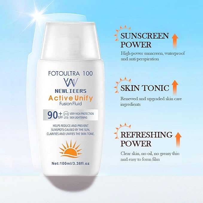 Sunscreen High SPF 90, Moisturizing Sun screen Lightweight Non Rapid Film Formation, All Day Waterproof Long Lasting Broad Spectrum Sunscreen for Face and Body Against UVA UVB