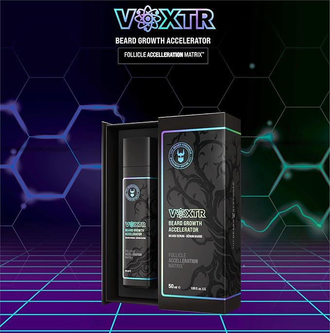 The Beard Struggle Voxtr Beard Growth Serum with Follicle Acceleration Matrix - Beard Serum, 1.69 Fl. Oz. US