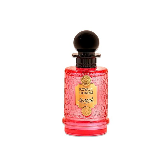 Sapil Royale Charm Eau de Parfum – Long Lasting Unisex Fruity Perfume | Citrus, Fig & Vanilla Notes | Fresh Sweet Elegant Fragrance | 3.4 oz / 100ml