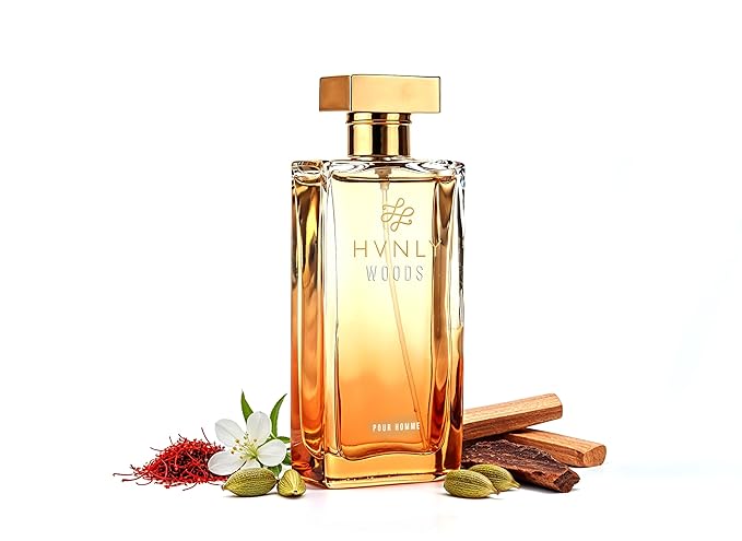HVNLY Woods EDP | Cologne for Men | An Ideal Gift | Premium, Strong & Long Lasting Fragrance | Sandalwood, Oudh, Musk & Spices | Ideal Perfume for Office Wear & Day Wear | 1.0 Fl.Oz