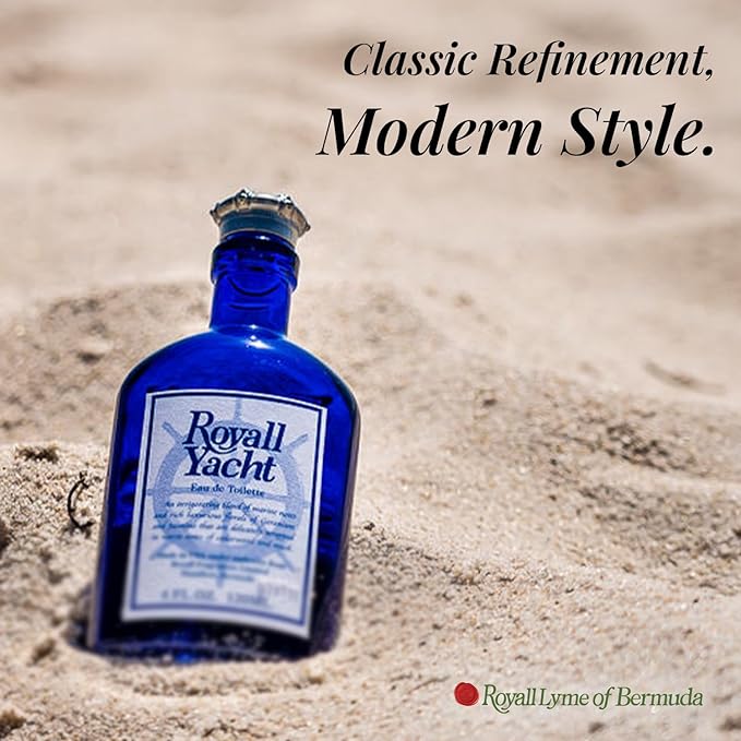 ROYALL YACHT, Men's Eau de Toilette, Marine Citrus & Vetiver Fragrance – 2 oz Splash