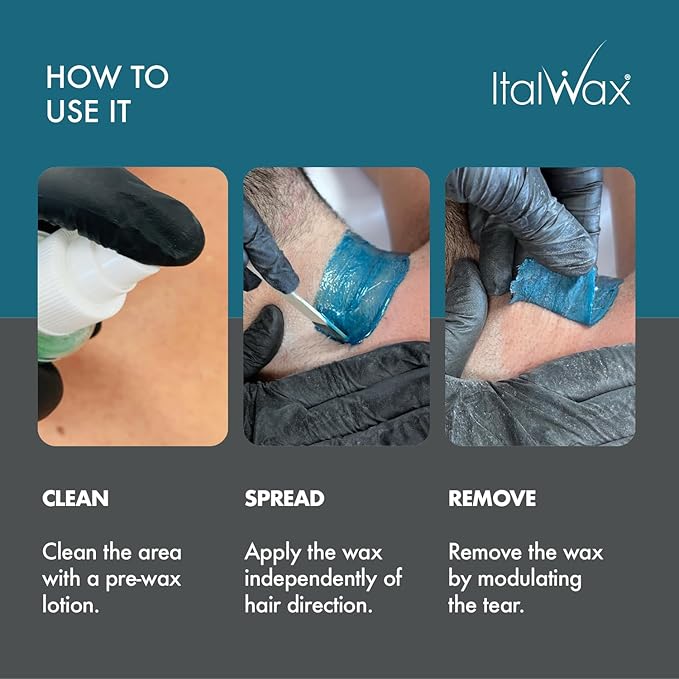 Italwax Pour Homme Barber Edition - 500g / 1.1lb - Hard wax beads for hair removal - Special for man - Natural formulation - Easily removes coarse hairs - Ideal for barber shops