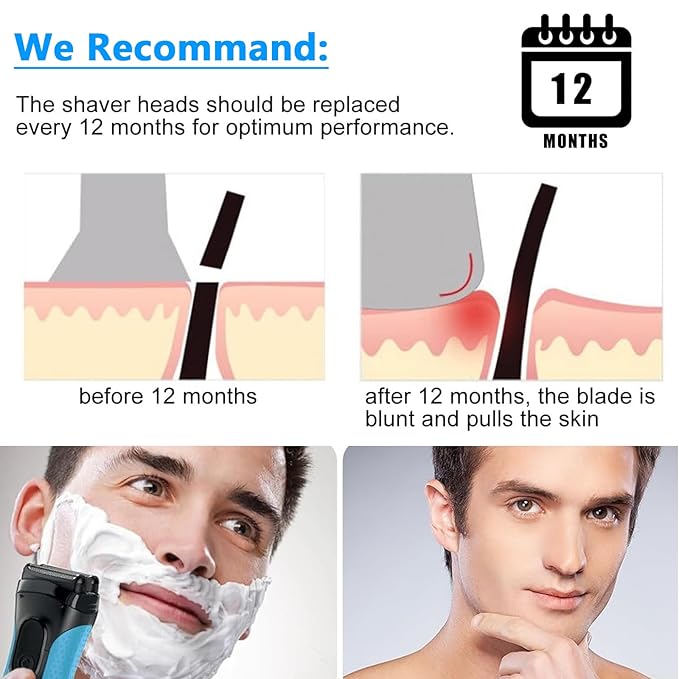 1 Pack 64B Series 6 Replacement Shaver Head Compatible with Series 6 Replacement Head,for S5 S6(New Gens) Shavers 6075cc 6020s 6040cs 6072cc 6075cc 6090cc